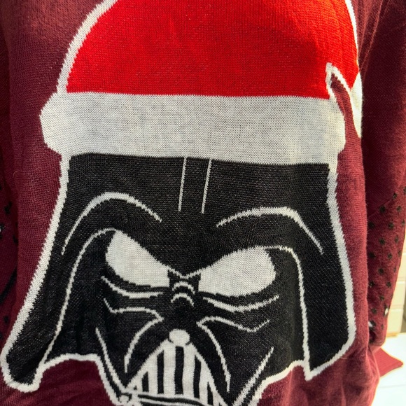 Nice Disney 100 Star Wars Darth Vader Ugly Christmas Sweater Mens New - Picture 8 of 15